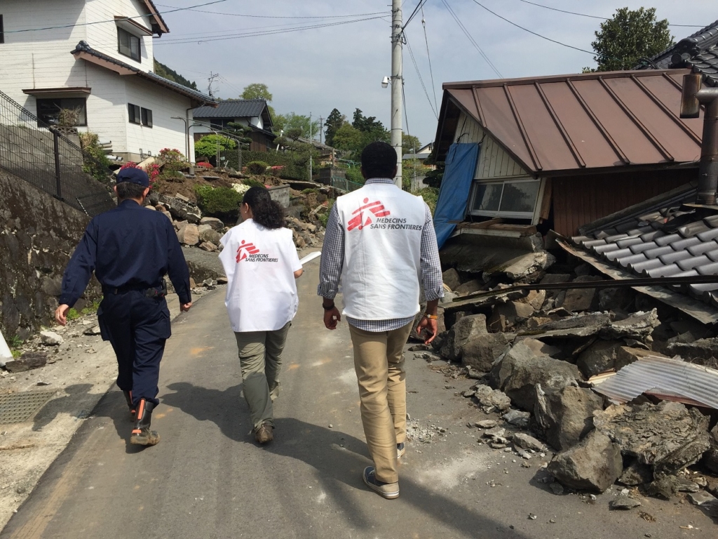 Terremoto no Japão: MSF inicia atividades médicas em Minami-aso