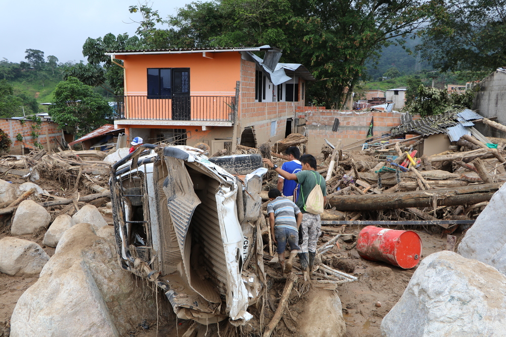 Mocoa: destruição após deslizamento de terra