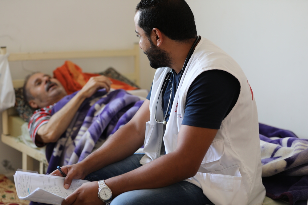 Jordânia: tratando pacientes em casa em Irbid