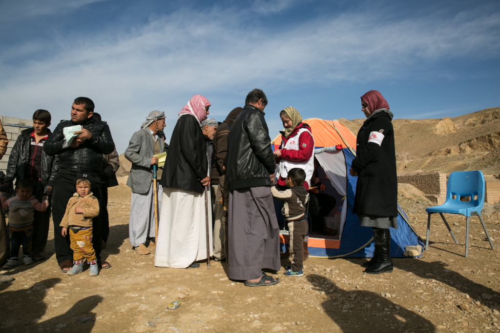 Clínica móvel em Kirkuk