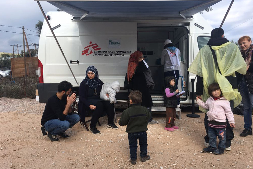 Cuidados médicos para refugiados e migrantes ao longo da rota do Mediterrâneo