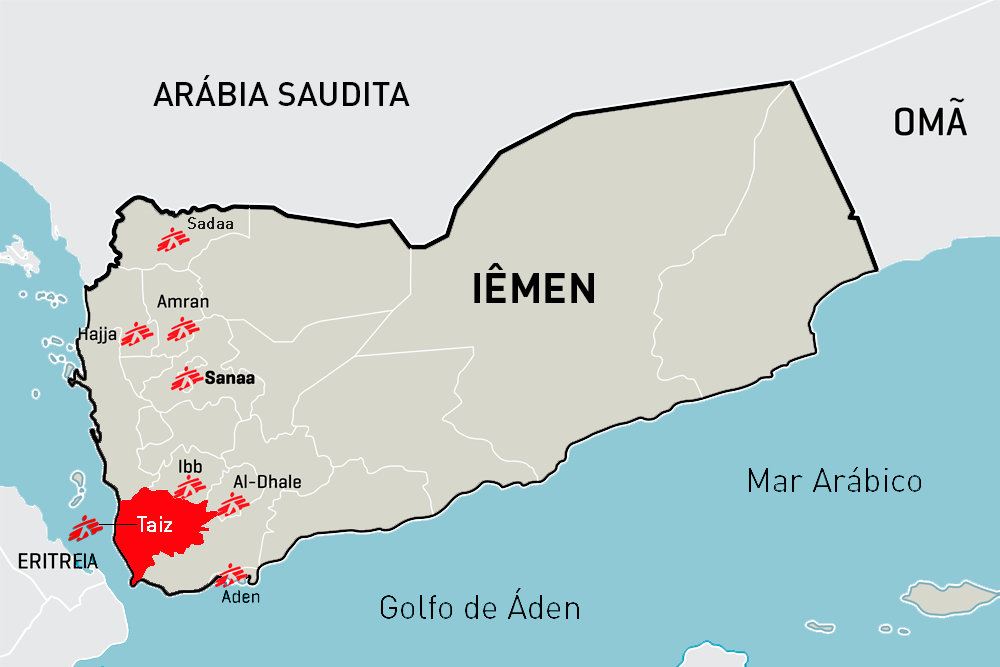 TAIZ, IÊMEN: “Em um dia normal, ouvimos cerca de 5 explosões por minuto - Taiz está em guerra."