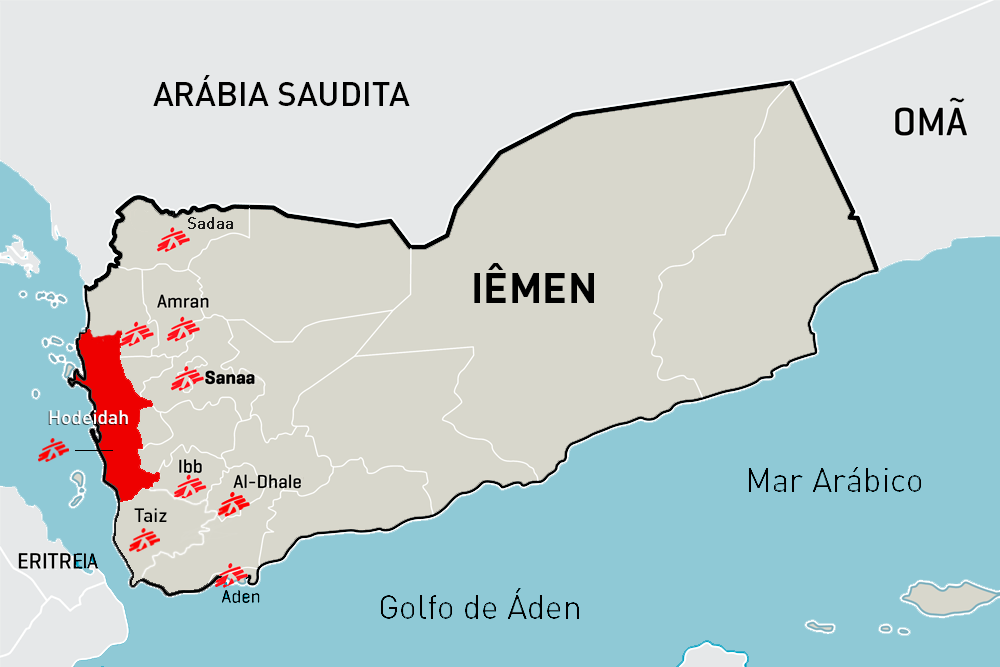 Iêmen: MSF apoia hospitais que cuidam dos feridos em Hodeidah