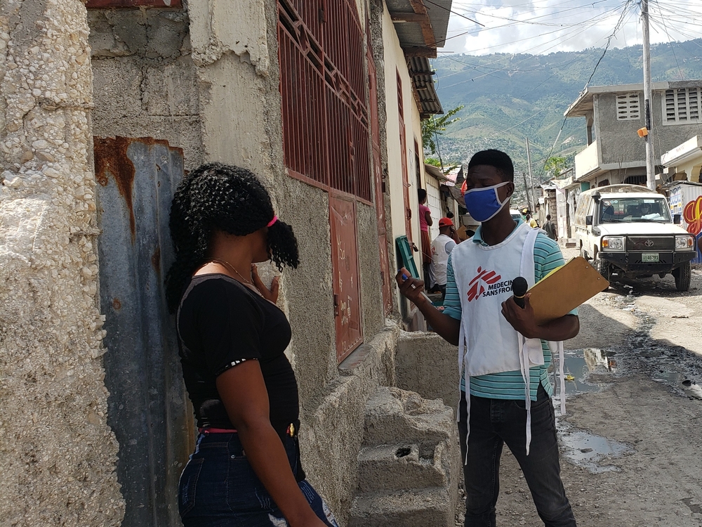 Promotores de saúde de MSF atuam na linha de frente contra a COVID-19 no Haiti