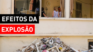 O impacto da explosão em Beirute