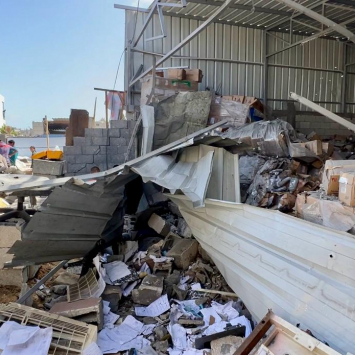Complexo hospitalar do Nasser foi atingido por um bombardeio israelense no dia 19 de maio, pela terceira vez em dois meses. ©MSF