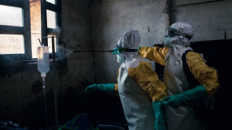 Centro de Tratamento do Ebola no Hospital de Mongbwalu, na República Democrática do Congo. ©Alexis Huguet/MSF
