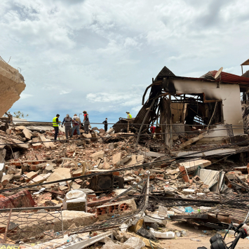 Cidade de La Guaira após terremotos que atingiram a Venezuela em 24/06/2026. ©Mariana Zupo/MSF