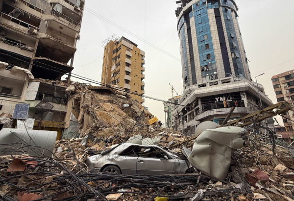 Edifícios residenciais destruídos no bairro de Dahye, no sul de Beirute. Líbano. ©Maryam Srour/MSF