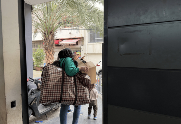 Liceu Abel Kader, em Beirute, onde funciona um abrigo. Especialmente no sul de Beirute e no sul do Líbano, as pessoas perderam suas casas, entes queridos e meios de subsistência. Mais de um milhão foram deslocadas à força. ©MSF