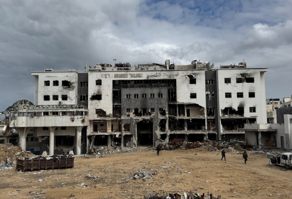 Hospital Al Shifa, na Cidade de Gaza, destruído. Gaza, fevereiro de 2025. ©Nour AlsaqqaMSF