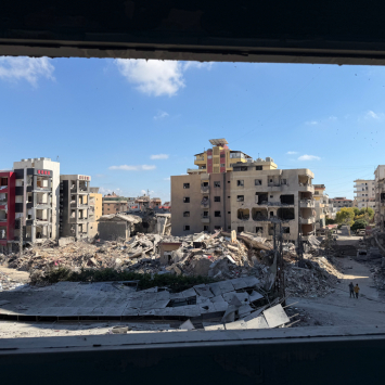 Imagem das imediações do hospital Jabal Amel, gravemente danificado após um ataque israelense em 1º de junho de 2026. ©Kristen Poels/MSF
