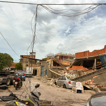La Guaira após terremotos de 24 de junho de 2026, na Venezuela. ©Mariana ZupoMSF
