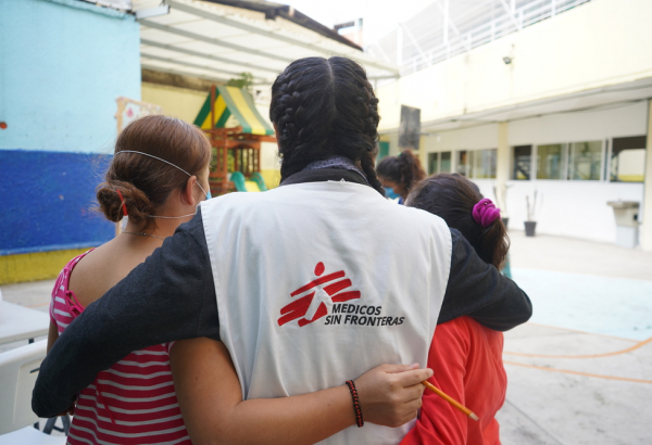 Centro de Atendimento Integral (CAI) de MSF para vítimas de violência extrema, com sede na Cidade do México, onde atendemos migrantes, solicitantes de asilo e cidadãos mexicanos. Yesika Ocampo/MSF
