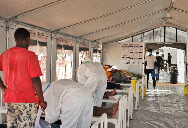 Centro de tratamento de cólera em Quelimane, capital da Zambézia. Foto: Martim Gray Pereira/MSF