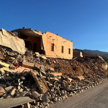 Imagem da cidade de Talat Nyakoub, a 95 km de Marraquexe. ©MSF/Freddy Liesner