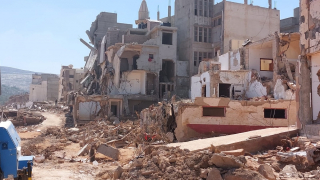 Derna, cidade mais impactada pelas enchentes na Líbia. © MSF