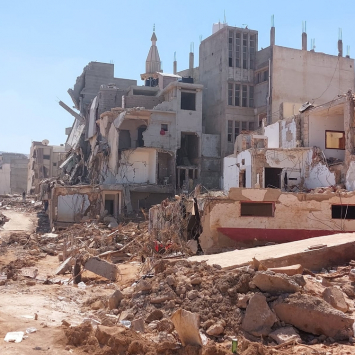 Derna, cidade mais impactada pelas enchentes na Líbia. © MSF