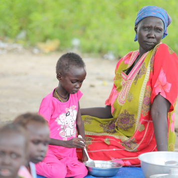 Marta Kaliba no hospital de Renk, no Sudão do Sul. © Evani Debone/MSF