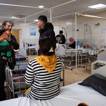 Ala pediátrica e neonatal que MSF administrava no Hospital Geral de Sinuni, no distrito de Sinjar, Iraque. © Hassan Kamal Al-Deen/MSF