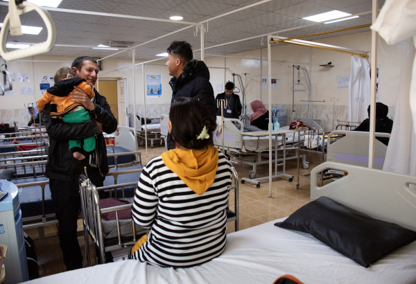 Ala pediátrica e neonatal que MSF administrava no Hospital Geral de Sinuni, no distrito de Sinjar, Iraque. © Hassan Kamal Al-Deen/MSF