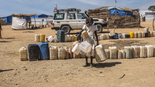 No acampamento de Metche, a água é muito escassa. Chade, 17 de novembro de 2023. ©Linda Nyholm/MSF