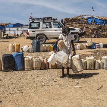 No acampamento de Metche, a água é muito escassa. Chade, 17 de novembro de 2023. ©Linda Nyholm/MSF