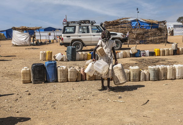 No acampamento de Metche, a água é muito escassa. Chade, 17 de novembro de 2023. ©Linda Nyholm/MSF