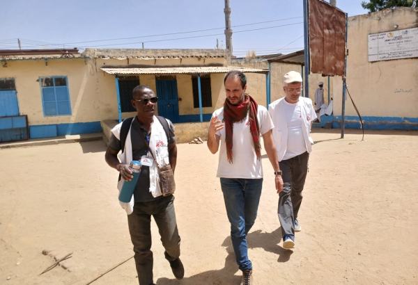 MSF International President Dr Christos Christou visiting the Za