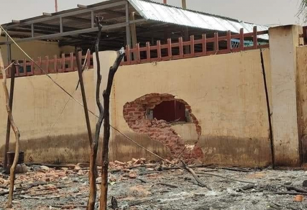 O Hospital Sul, em El Fasher, danificado após combates. ©MSF