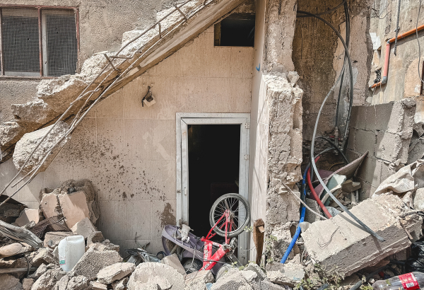 Casa destruída diversas vezes durante incursões das forças israelenses em Jenin, na Cisjordânia, incluindo por escavadeiras entre os dias 21 e 23 de maio. ©Oday Alshobaki/MSF