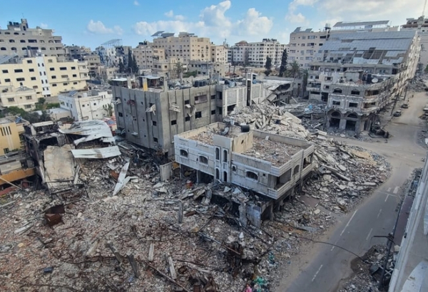 Prédios destruídos nos arredores de Al-Shifa, em Gaza, Junho de 2024. ₢MSF