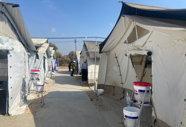Hospital de campanha aberto por MSF em Deir Al-Balah, na área central de Gaza. © MSF