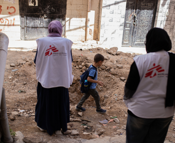 After the 9-day incursion that took place in Jenin from 28 August to 6 September, MSF teams resumed their psychological first-aid activities in the refugee camp.  

 

Salwa and Rahma visit the camp weekly to meet the residents and make assessments on their mental health and evolution.  

 

“The level of destruction keeps becoming bigger, and the psychological impact is huge” explains Rahma, “residents believe that what is happening in Gaza will happen as well in the camp. Many people, and especially women and children, suffer from symptoms of psychological trauma, and develop eating and sleeping problems like recurrent nightmares and anxiety due to the fear of incursions which often happen at night”  

 

People cannot feel safe given the brutality of the incursions and the impossibility to foresee when the next one will come. In this context, psychological treatment is challenging as the trauma is ongoing.