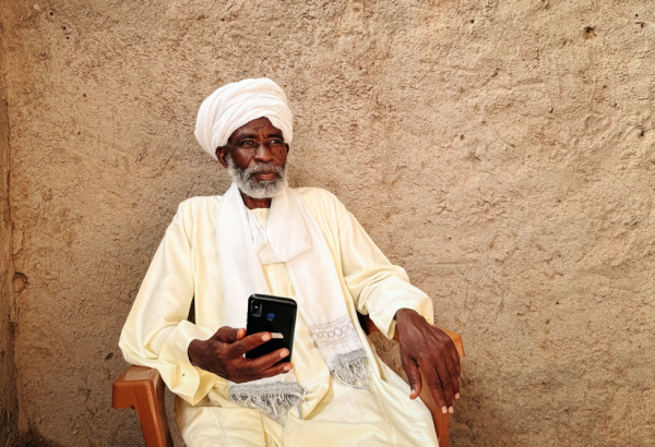Youssef Mohamed, deslocado de Darfur do Norte, no Sudão, agora vive no leste do Chade. © Hareth Mohammed/MSF