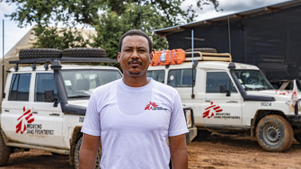 Mohammed Bashir, médico de MSF. ©Paula Casado Aguirregabiria/MSF