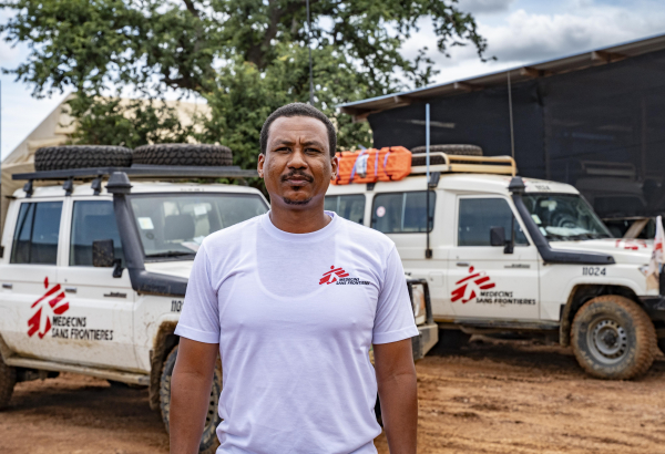 Mohammed Bashir, médico de MSF. ©Paula Casado Aguirregabiria/MSF