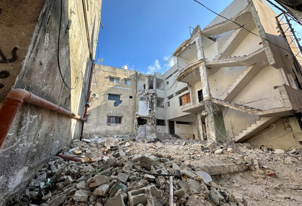 Escombros no acampamento de Tulkarem após ataque aéreo israelense | Outubro de 2024 © Oday Alshobaki/MSF