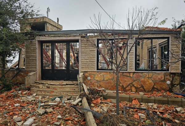 Casa destruída após ataques no Líbano. Foto de 28 de novembro de 2024. ©MSF