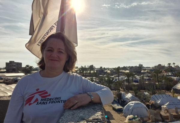 Katrin Glatz Brubakk, especialista em saúde mental de MSF em Khan Younis, sul da Faixa de Gaza, Palestina ©MSF