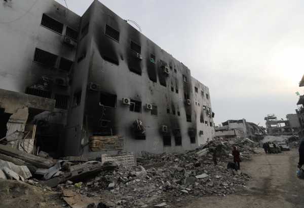 Hospital Kamal Adwan, severamente danificado por ataques israelenses. © Nour Alsaqqa/MSF