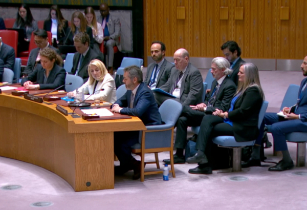 Christopher Lockyear, secretário-geral de MSF, discursa ao Conselho de Segurança da ONU sobre a crise no Sudão, em 13 de março de 2025. © UN Web TV