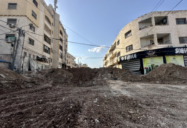 Obstrução na entrada do acampamento de Jenin, na Cisjordânia. ©Oday Alshobaki/MSF