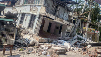 Destruição causada pelo terremoto, em Mandalay. Mianmar, 31 de março de 2025. © MSF