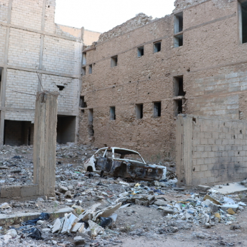 Destruição em Deir ez-Zor, Síria. ©Asmar Al-Bahir/MSF