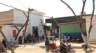 Área externa do hospital de MSF em Baluchistão. Fevereiro de 2025 @ Gul Nayab/MSF