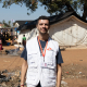 Portrait of Sebastián Traficante, MSF head of operations in Mozambique. In the picture he is seen in Chiure district following the arrival of tens of thousands of displaced people who were fleeing violence in the northern province of Cabo Delgado.