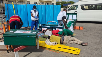 MSF presta apoio médico de emergência aos sobreviventes das travessias marítimas mortais na rota atlântica entre a África Ocidental e as Ilhas Canárias. ©MSF