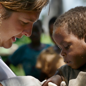 In Congo's rainforest, MSF cured 15.000 pygmies affected by Yaws, a neglected disease, in 3 months (Sept - Oct 2012) using a new therapeutic regime (single dose oral antibiotic)
Yaws is a neglected tropical disease caused by a bacterium that affects the skin, bone and cartilage. Lack of resources, it has never been completely eradicated. Humans are the only reservoir of this bacterial infection. A recent discovery that a single-dose of azithromycin (given orally) can cure the disease has raised the prospects of eradicating yaws altogether. 
It affects many isolated communities whose populations Congo Pigmy North, away from the health care system. 

MSF-Epicentre with OCP decided to launch a universal treatment with azithromycin that can eradicate this illness among Aboriginal people (Pygmies) in the Bétou and Enyellé districts. During two months (in september and october 2012), three MSF teams have traveled on the Ubangi River, which separates the two Congos and trails through the rainforest. 
A real human and logistical challenge to achieve these Pygmy communities in their villages in the rainy season because it is the only time during which they are sedentary.