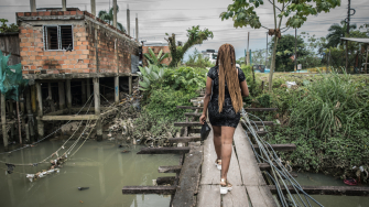 Gisela Díaz vive com HIV e foi atendida pela equipe de MSF em Buenaventura, na Colômbia. © Marta Soszynska/MSF